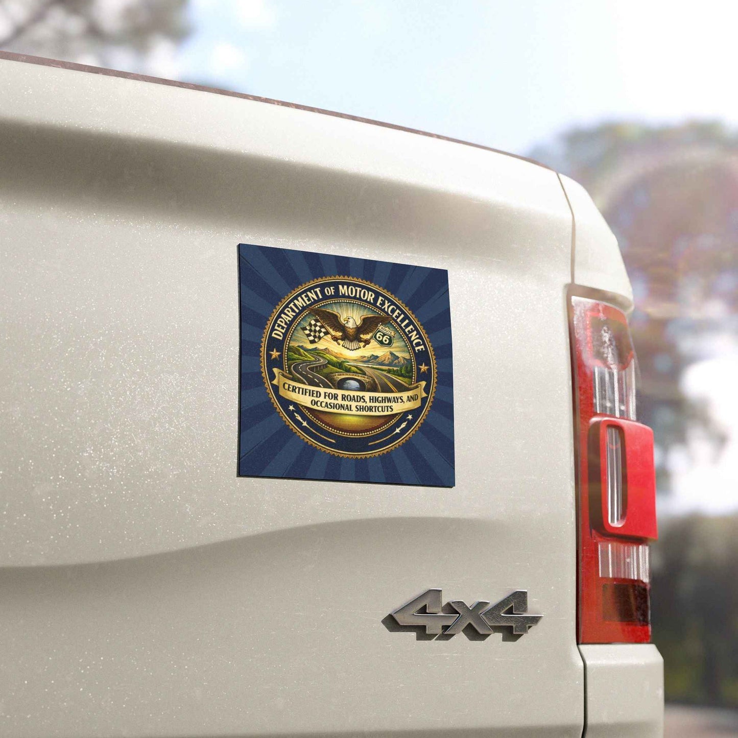 Department of Motor Excellence Magnet – Officially Certified for Shortcuts
