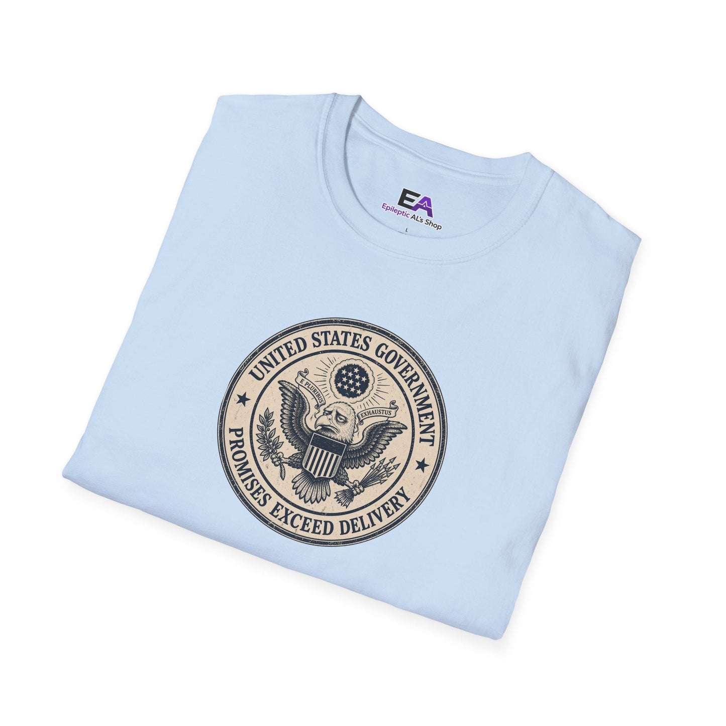 United States Government Seal Tee | “Promises Exceed Delivery” Shirt