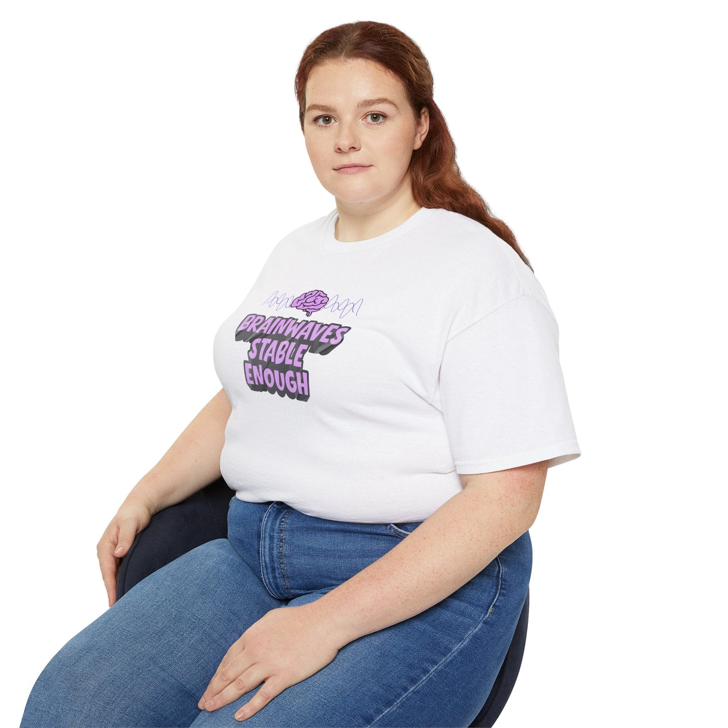 Brainwaves Stable Enough Unisex Heavy Cotton Tee