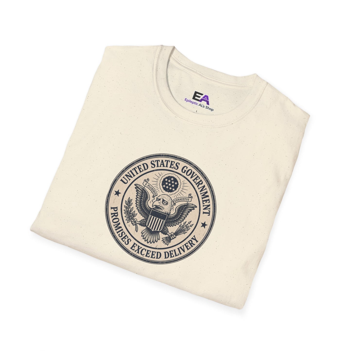 United States Government Seal Tee | “Promises Exceed Delivery” Shirt