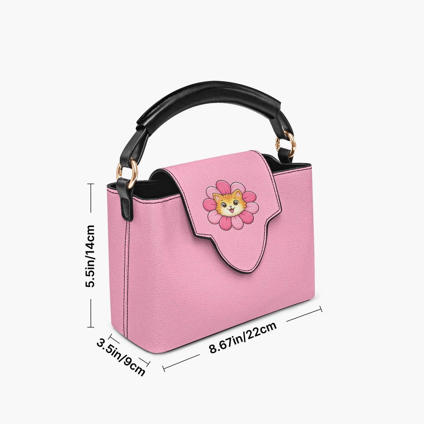 Petal Attitude Crossbody – Pink Cat Statement Bag