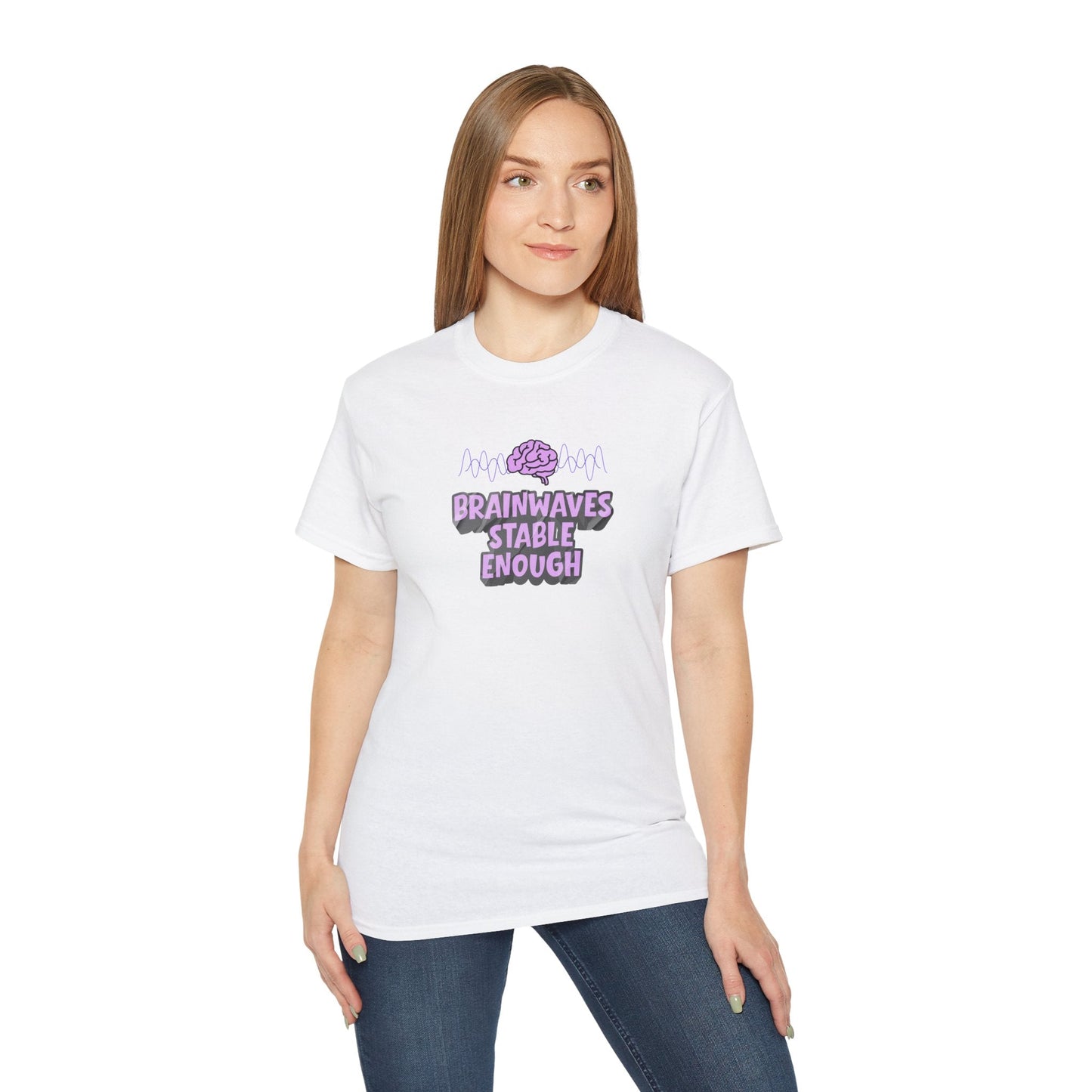 Brainwaves Stable Enough Unisex Heavy Cotton Tee