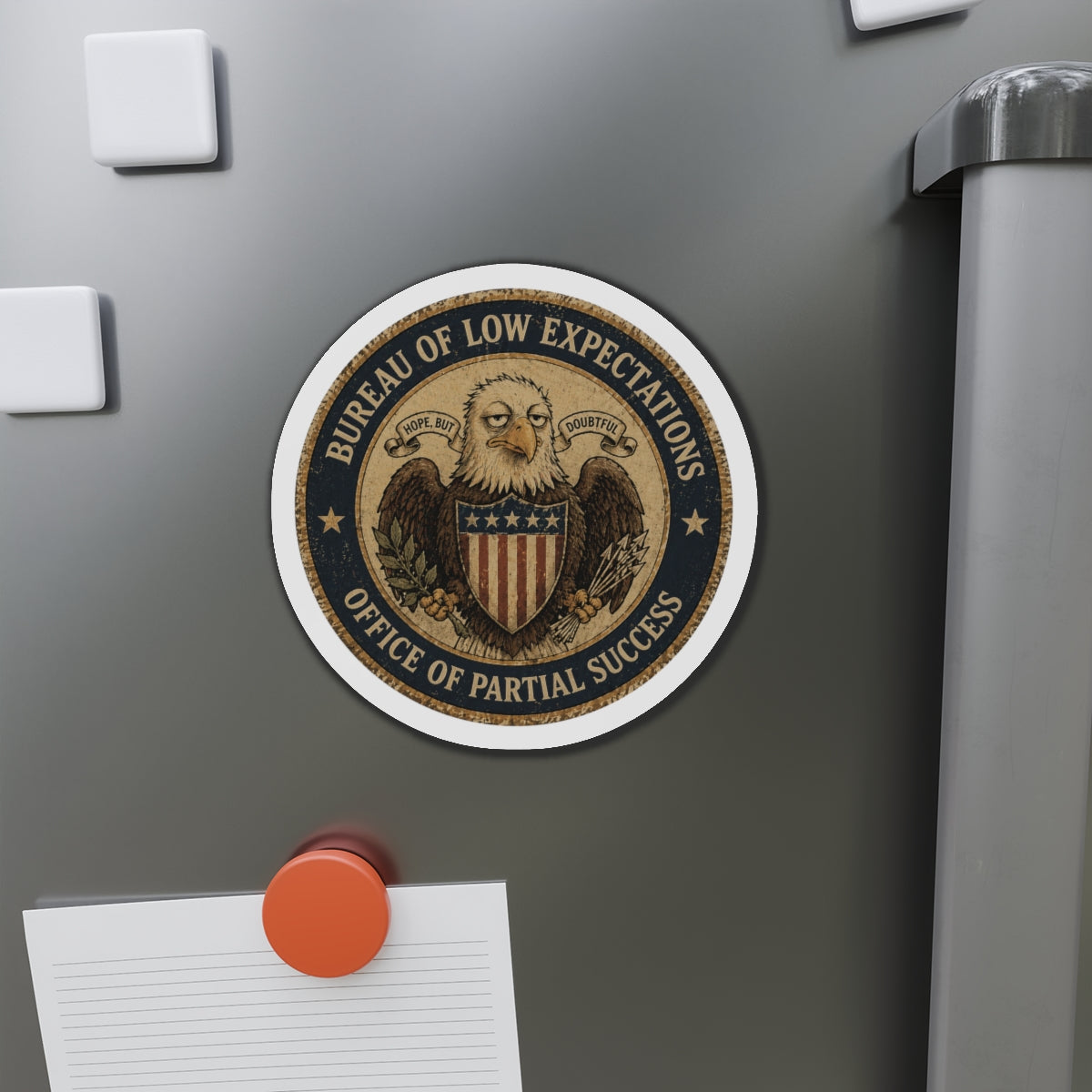 Bureau of Low Expectations Magnet | Office of Partial Success