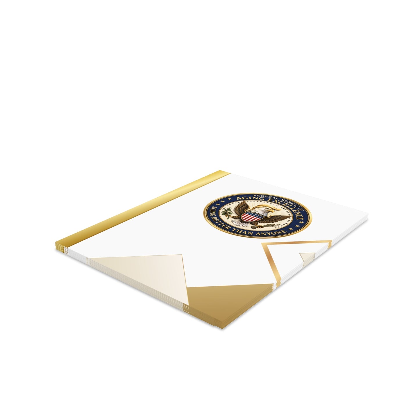 Aging Excellence – Faux Seal Birthday Greeting Card (Packs of 8, 16, 24)