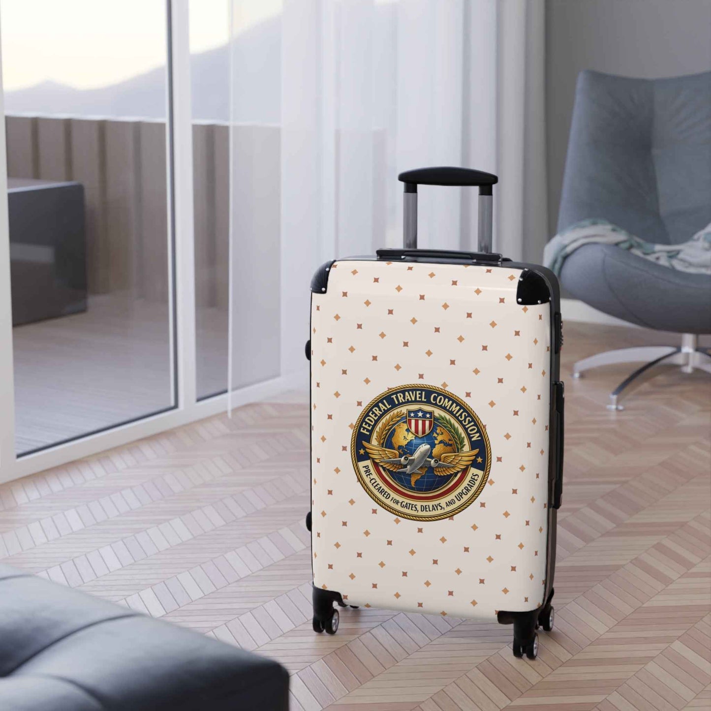 Federal Travel Commission Suitcase — Pre-Cleared for Chaos (and Upgrades)