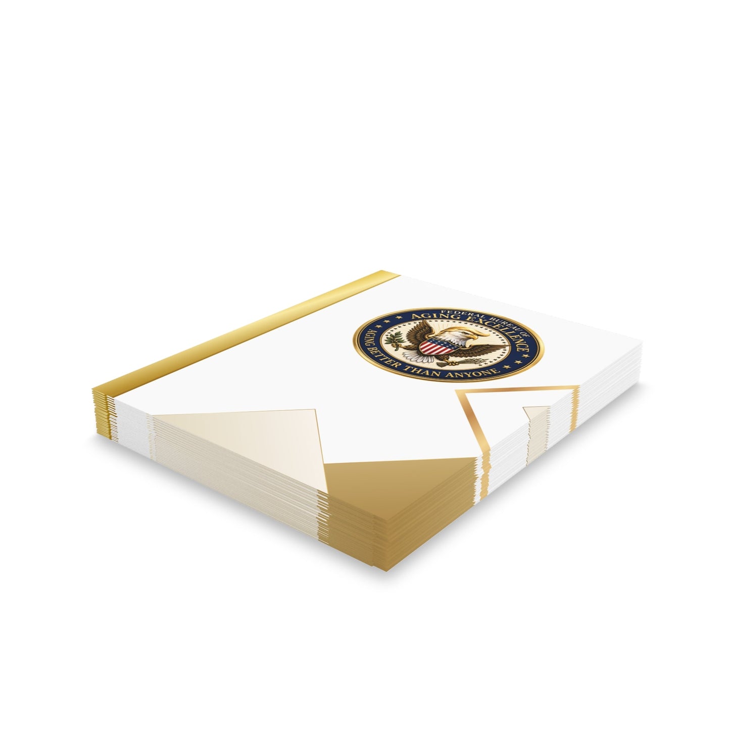 Aging Excellence – Faux Seal Birthday Greeting Card (Packs of 8, 16, 24)