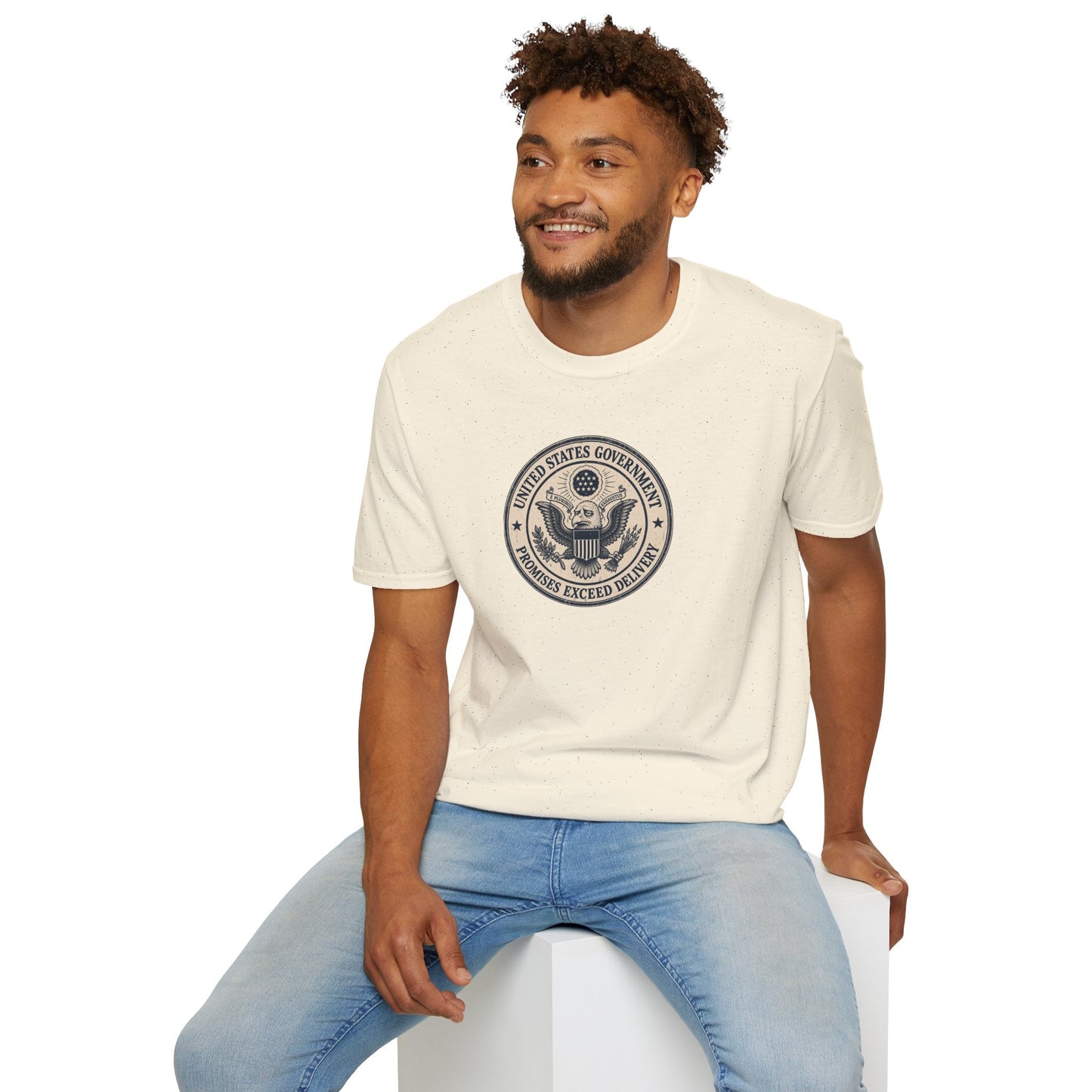 United States Government Seal Tee | “Promises Exceed Delivery” Shirt