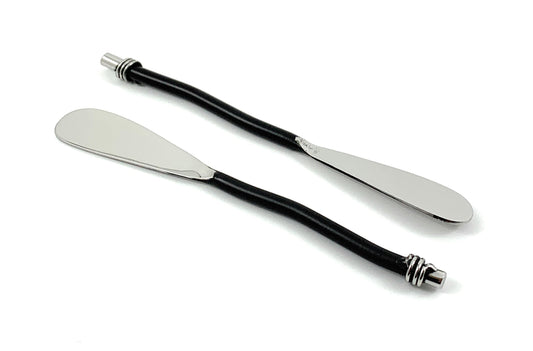 Vibhsa Black Silverware Butter Spreaders Set of 6